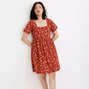 Madewell Allie Mini Dress in Cottage Floral Size S